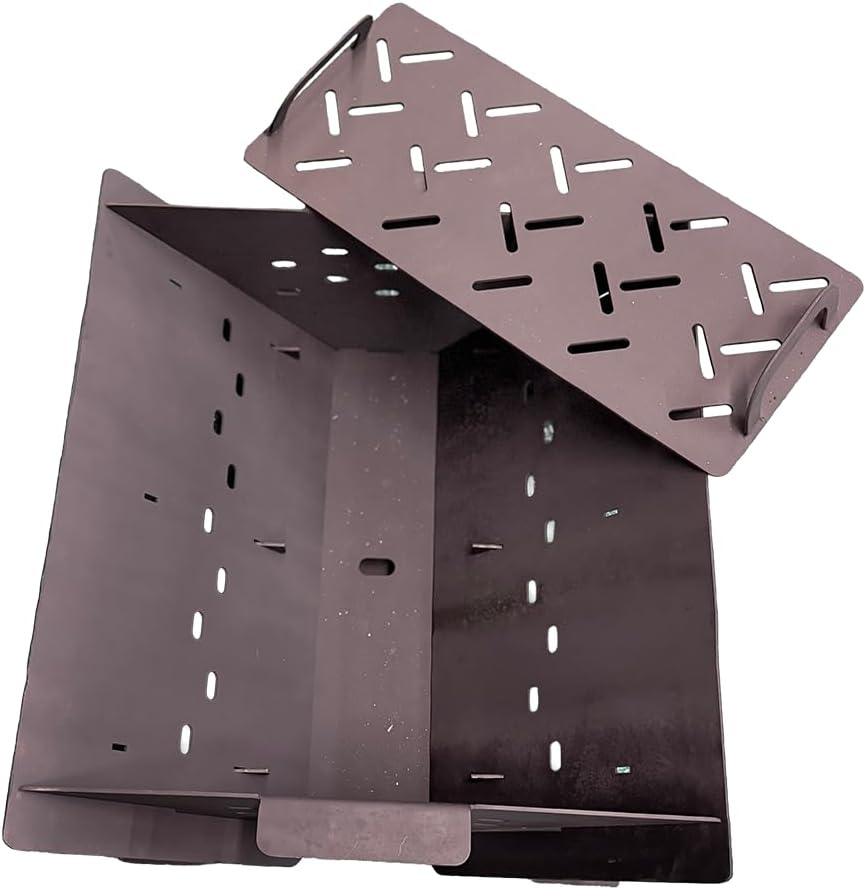 Portable Fire Pit – 32”x20”x14” – Portable with Removable Ash Tray – Ultra Compact Foldable Design – Portable Folds Flat Made in The USA