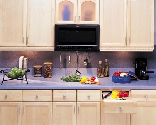 Sharp R1210TY 1-1/2-Cubic-Foot 1100-Watt Over-the-Counter Microwave, Black