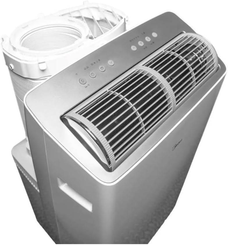 Midea 12,000 BTU DUO Portable Air Conditioner with MShield MAP14AS1TWT-C (Renewed)