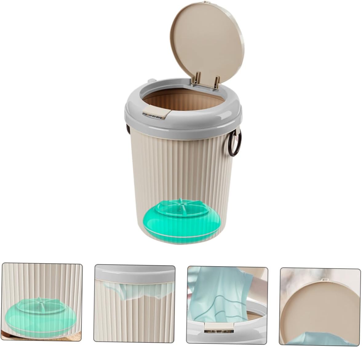 Homoyoyo Mini Laundry Machine Portable Washing Machine Underwear Washer Electric Roller Quick Clean Tool Silent Capacity