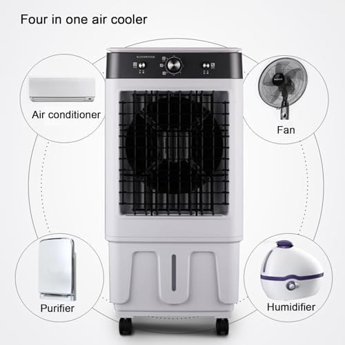 3-IN-1 Portable Air Conditioners, Evaporative Air Cooler, 2 Modes & 3 Speeds, Long Cooling, for Indoor Outdoor Garage Patio Use