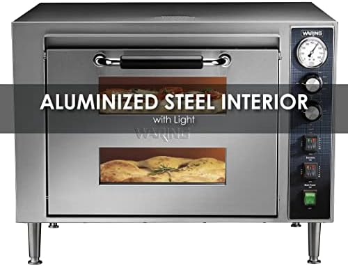 Waring Commercial Commercial Single Compartment/Double-Deck Pizza Oven, 240V-3200W
