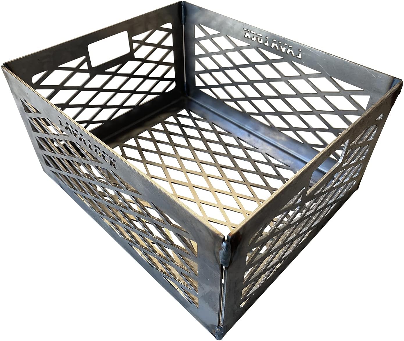 Total Control ® BBQ Charcoal Basket smoker pit fire box basket 12 x 10 x 6 Laser Cut - HEAVY DUTY
