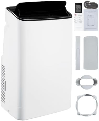 Portable Air Conditioner for Rooms up to 700 Sq. ft, 14,000 BTU 3-in-1 AC unit with Dehumidifier and Cooling Fan with 3 Speeds, Digital Display, Remote Control, 24-hour Timer, Window Vent Kit
