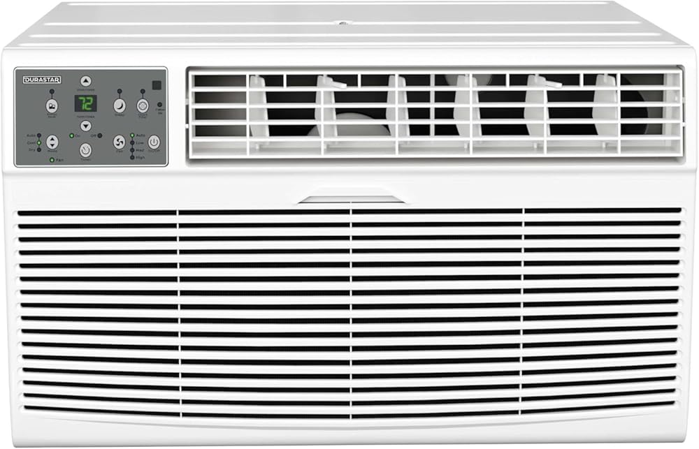 DRTHC102XNA1 10,000 BTU 208 / 230V Through the Wall Air Conditioner with 10600 BTU Supplemental Heating and Remote Control - White
