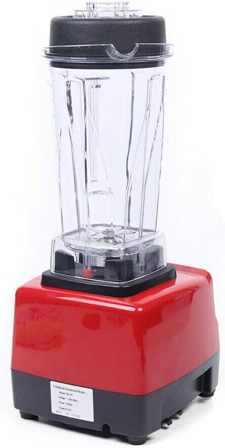 Commercial Countertop Blender Smoothie Mixer Milk Shaking Maker 2L 110V 1500W (Red+White)