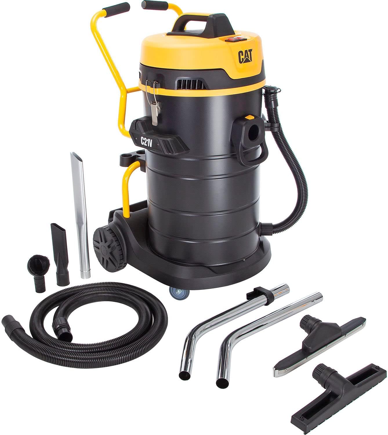 Cat Stainless Steel HEPA Wet/Dry Shop Vacuum, 21 Gallon Cap.