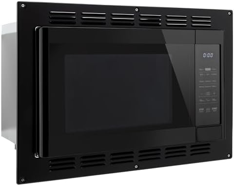 Tough Grade RV Convection Microwave with Air Fryer | 6-in-1 Built-In Combo Oven – Microwave, Grill, Convection, Broil, Air Fry, Combo | 1.0 Cu Ft | Trim Kit Included (Black)
