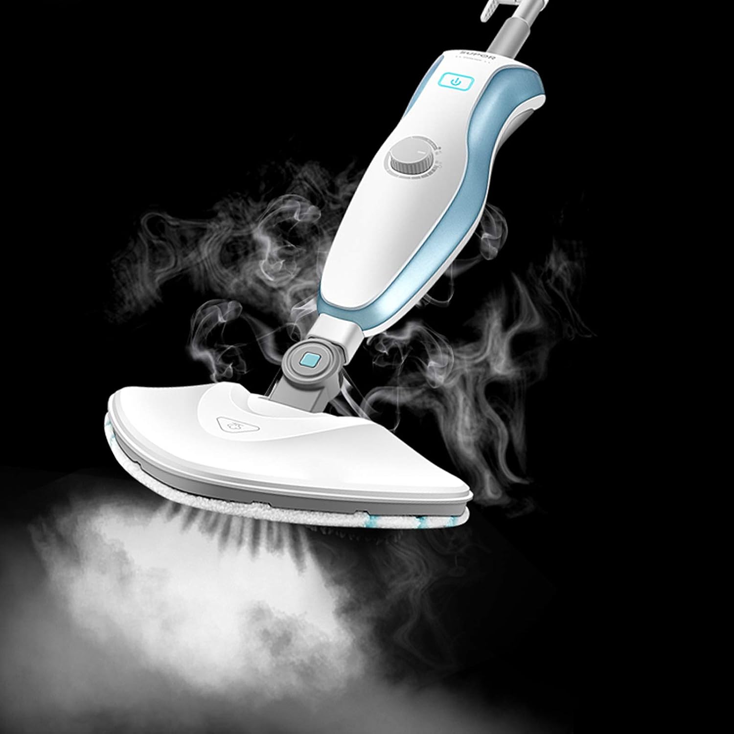 Blue Floor Steam Mop 1500W Power Handheld Vertical Floor Steam Cleaner Wireless Electronic Mop Handheld Mode