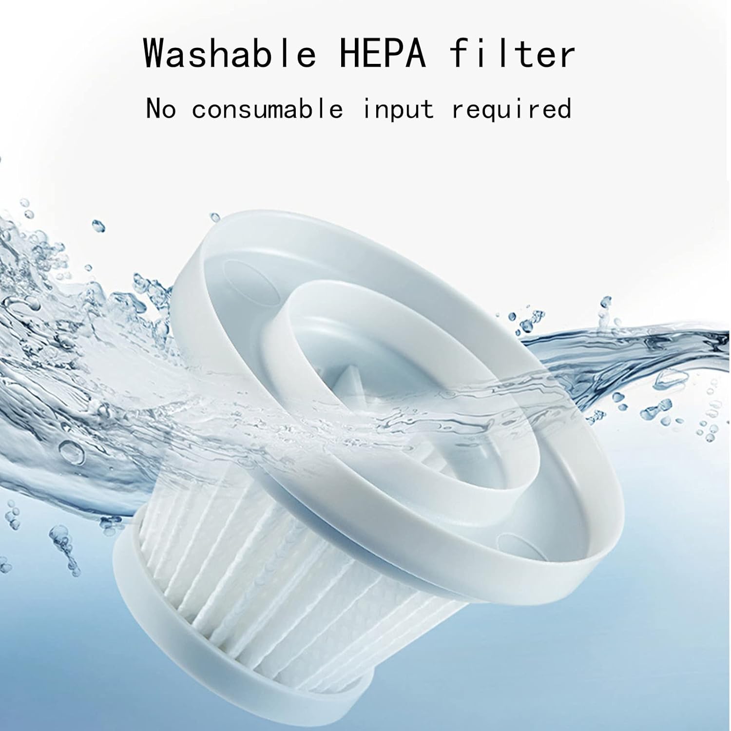 Lightness&Cordless Car Vacuum with Powerful Suction USB Rechargeable Mini Vacuum for Crevices Keyboard Cleaner