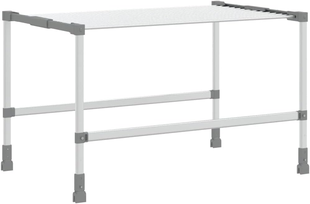 vidaXL - Classic Aluminum Laundry Dryer with Ample and Adjustable Hanging Space, Lightweight and Durable with Self-Protecting Oxide Layer, Easy Assembly Required