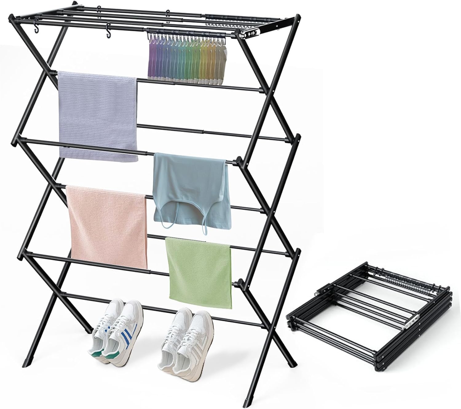 Clothes Drying Rack Household Indoor, Foldable Drying Rack Clothing for Laundry - 40
