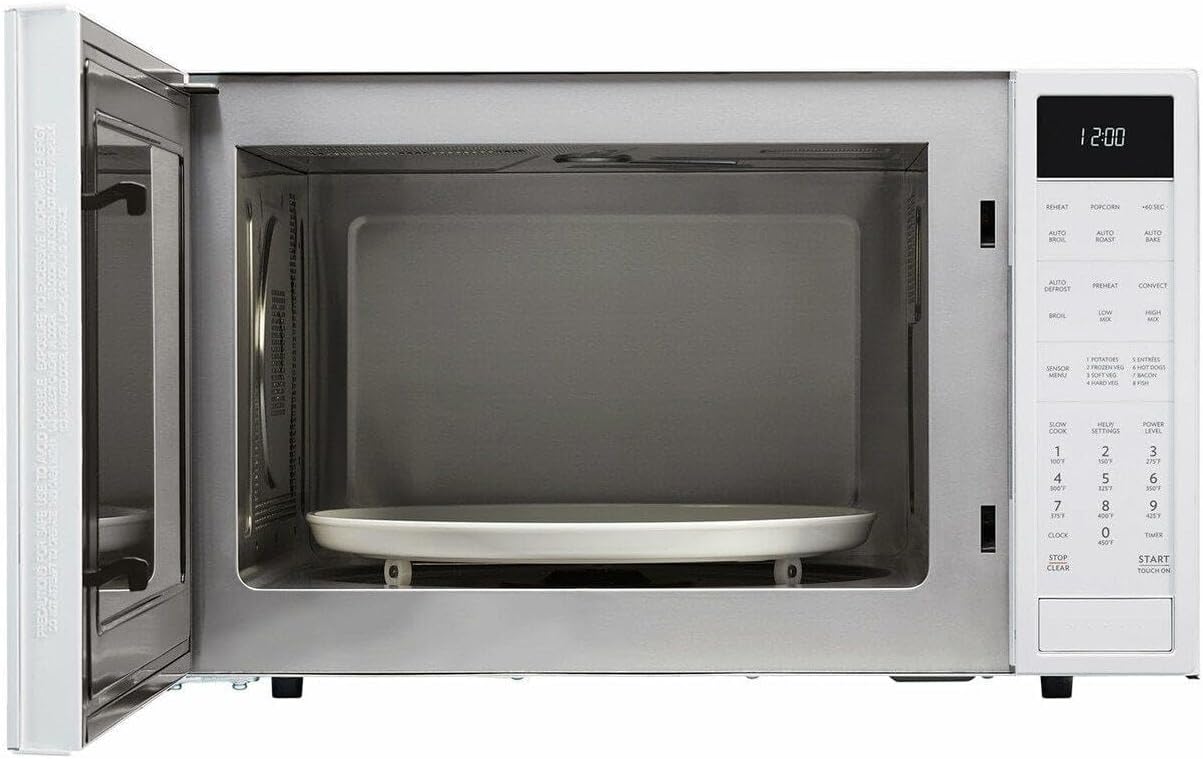 Sharp SMC1585BW 1.5 cu. ft. Microwave Oven with Convection Cooking, Auto Defrost in White