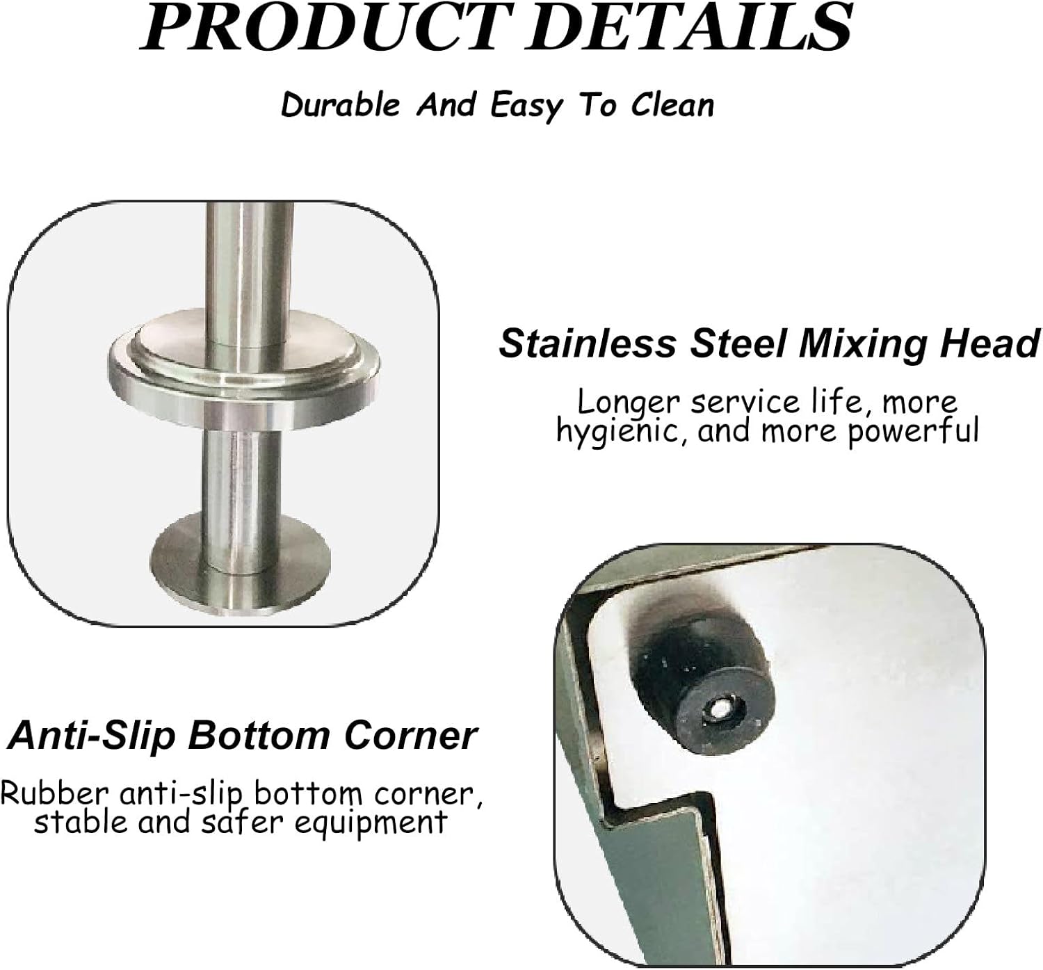 3200r/min Countertop Yogurt Blending Machine, Yogurt Blending Machine with Three Different Sized Cup Sleeves,220V