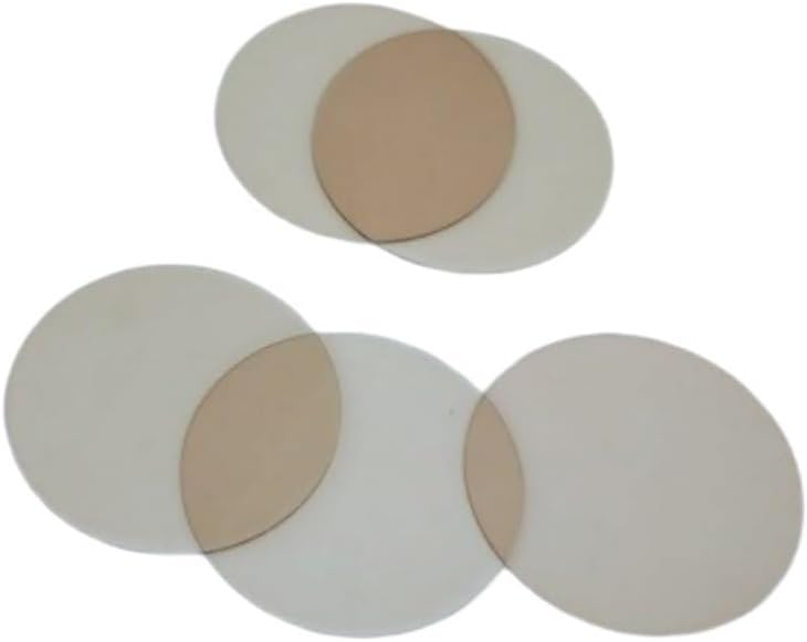 19mm/40mm Diameter Thin Transparent Mica Board, Nature Mica Round Panels for Replacement 50pcs(40x0.07mm)