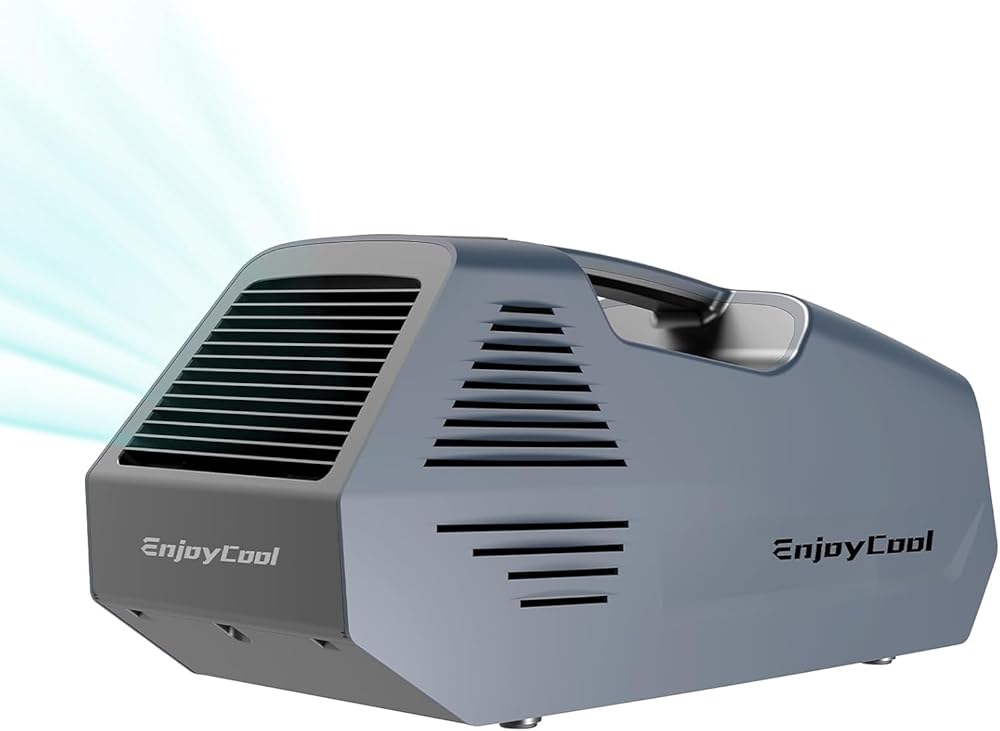 Portable Air Conditioner for Camping, 2380BTU Tent Air Conditioner for Camping 240W Camping Air Conditioner Low Power Consumption Indoor Outdoor for Tent Car Van Life (bule)