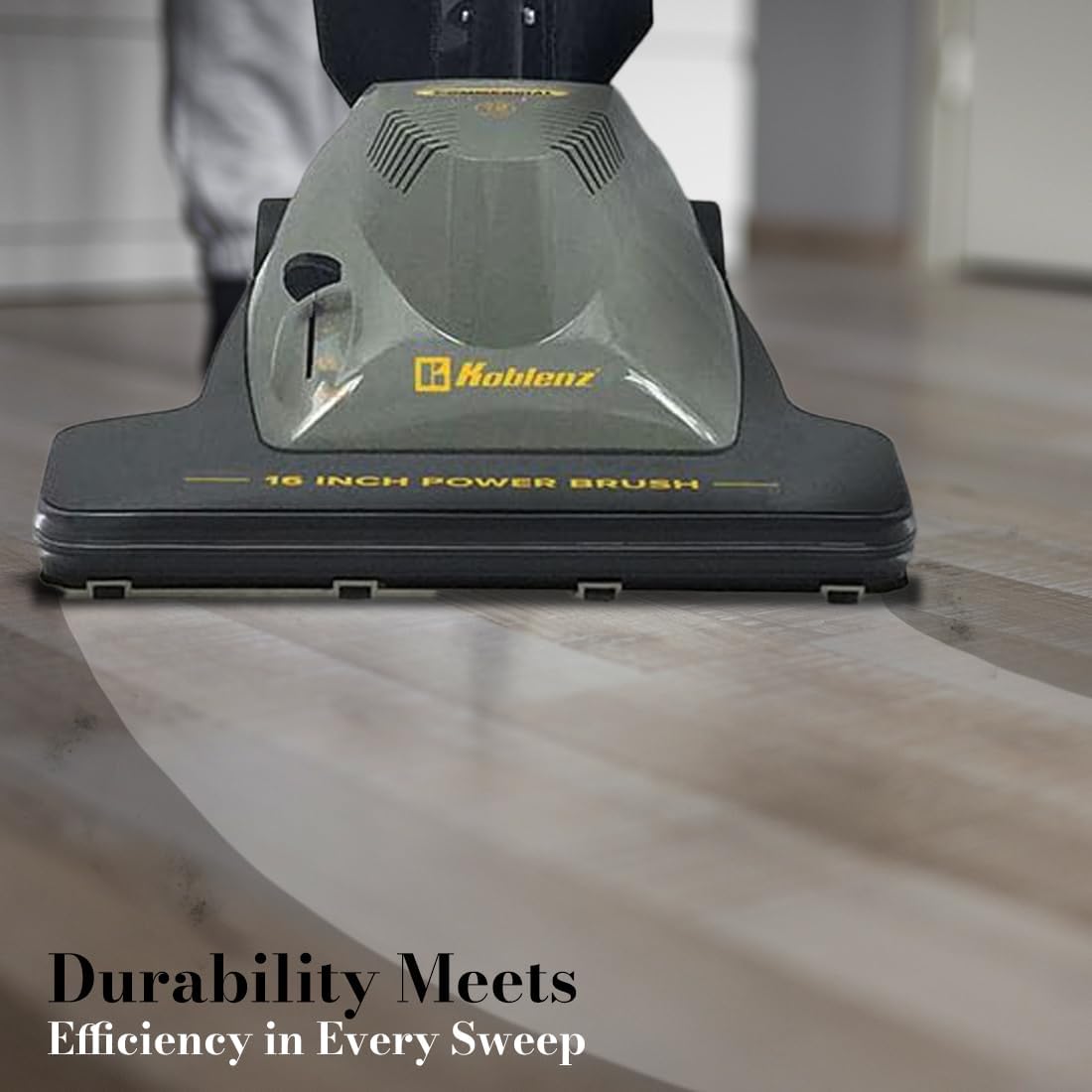 Koblenz Commercial Upright Vacuum Cleaner, Corded Vacuum Cleaner with 1000-watt Motor and ABS Construction, Includes Various Accessories, U-90 Endurance, 13.2 Pounds