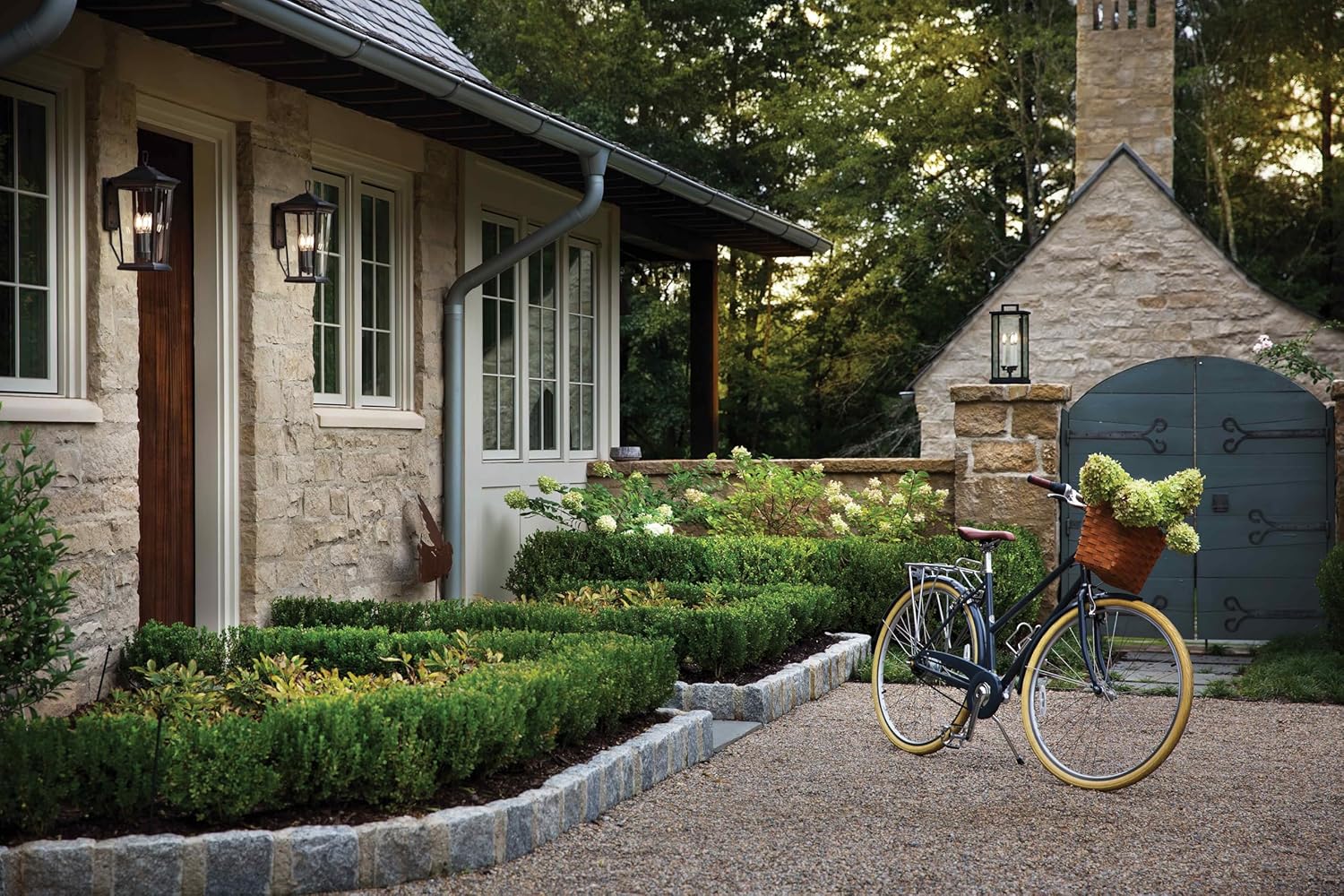 Hinkley Bromley Medium LED Wall Mount Lantern, Museum Black, 120V – Add Security to Porches, Patios, Exterior Spaces with Durable LED Outdoor Lighting, Includes 2-5w Cand. LED Lamps, 2364MB-LL