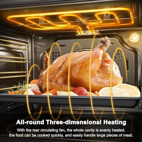 AMZCHEF Single Wall Oven 24