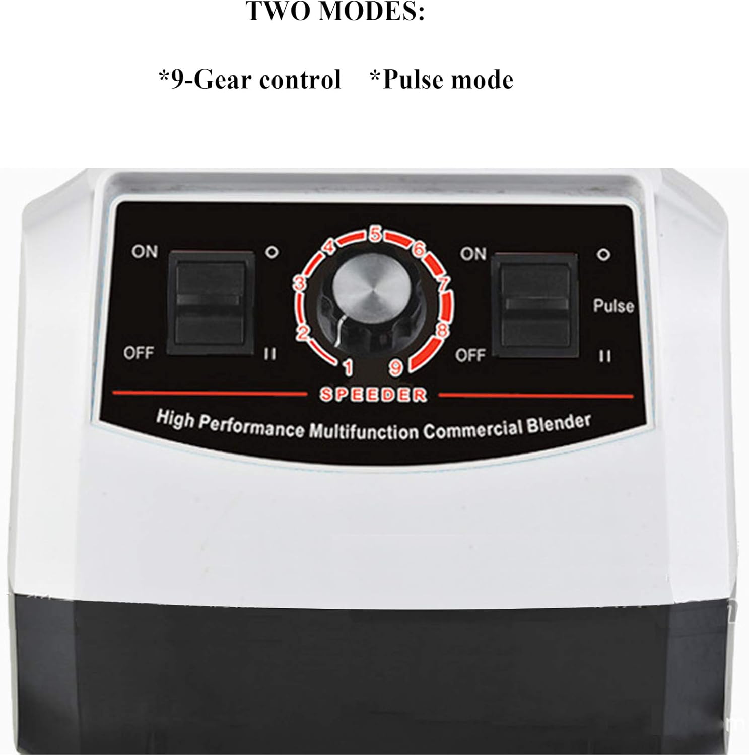 Huanyu Professional Countertop Blender 100 oz Variable Speed & Pulse Feature for Fruit Smoothie Ice Soy Milk Hot Soups Frozen Desserts Crush Mix Home Commercial 2200W G5500 (220V Euro Plug, White)