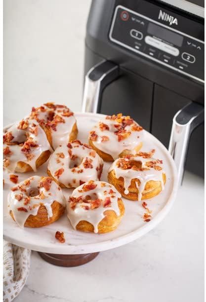 Ninja DZ100 Foodi 4-in-1, 8-qt., 2-Basket Air Fryer with DualZone Technology (Renewed), DZ100 8-qt BLACK