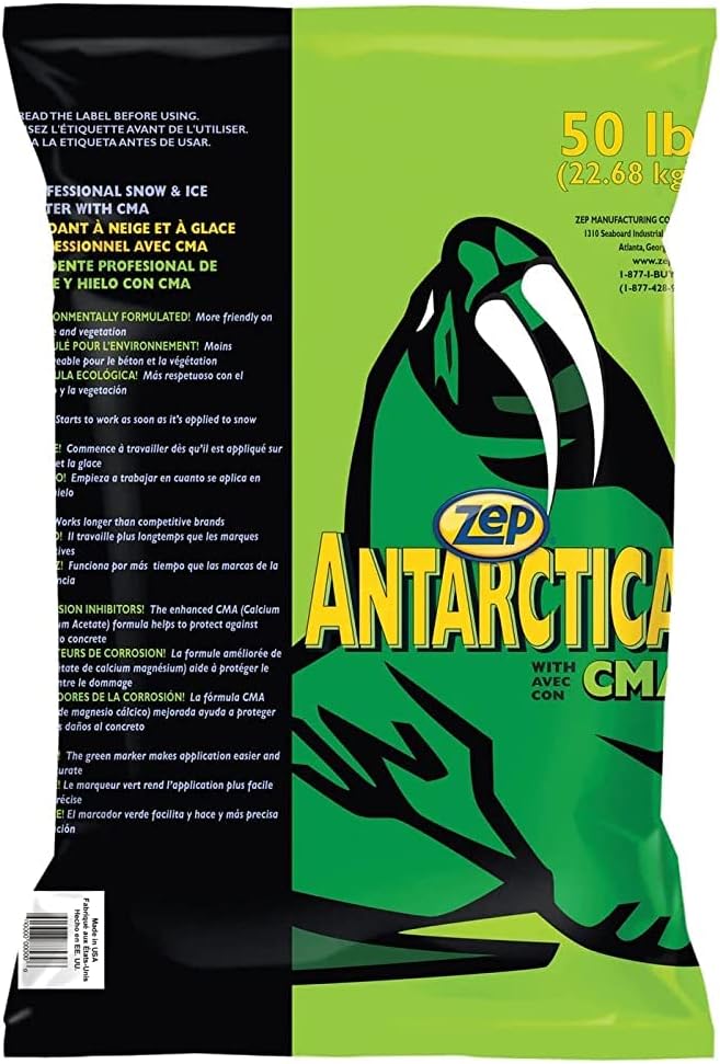 Zep Antarctica CMA Professional Snow and Ice Melt - 50 lb Bag (49 Bags / 1 Pallet) - N62849
