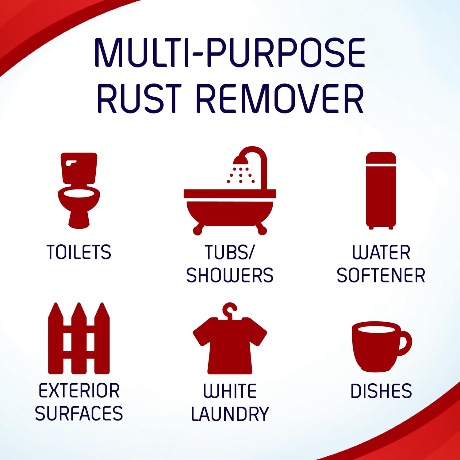 Iron OUT Powder Rust Stain Remover, Remove and Prevent Rust Stains in Bathrooms, Kitchens, Appliances, Laundry, and Outdoors, 4 Pound 12 Ounce, Pack of 6