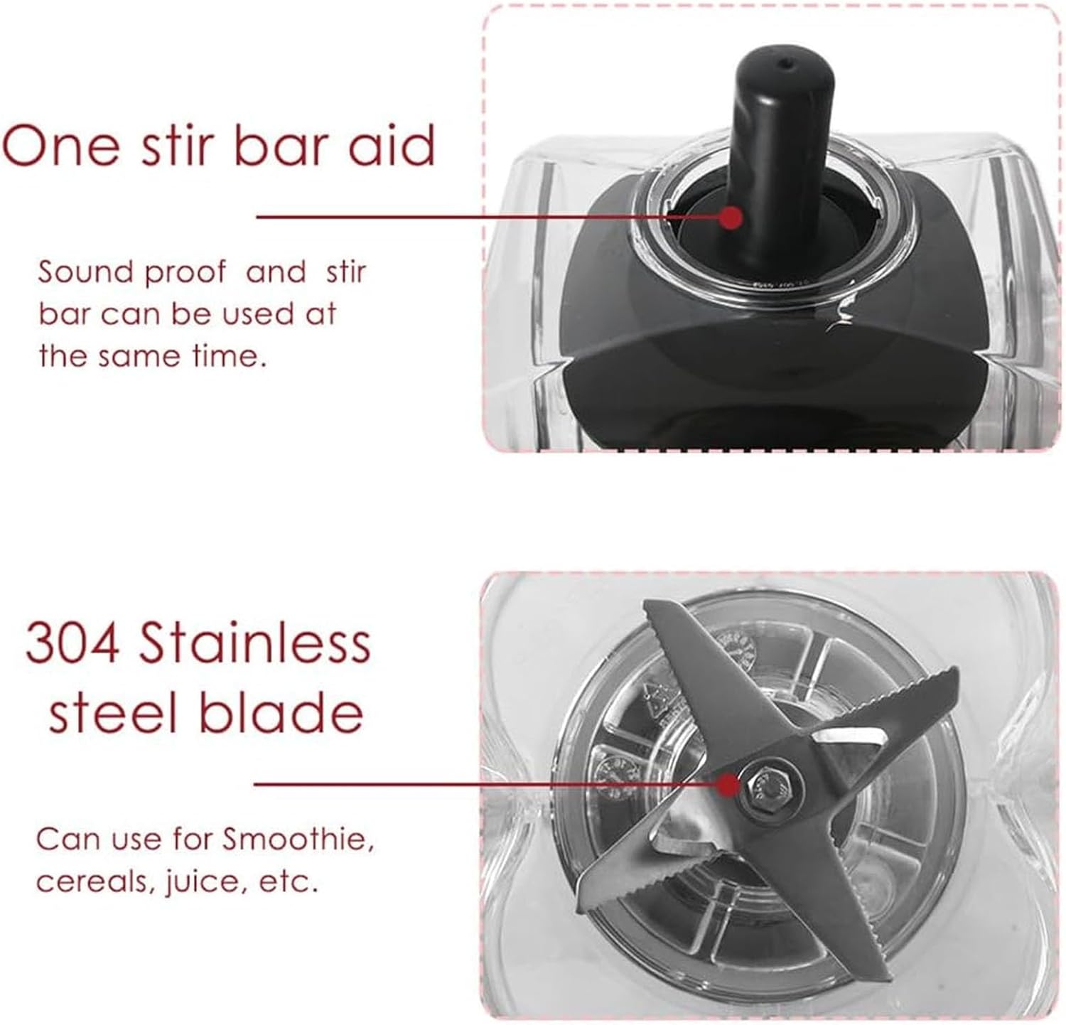 Commercial Stand Mixer, 2.2L Electric Blender Smoothie Maker with 110V-240V 18000-30000RPM Capacity Soundproof Hood 5 Presets for Kitchen Milk Tea Coffee Dessert Leisure Shop