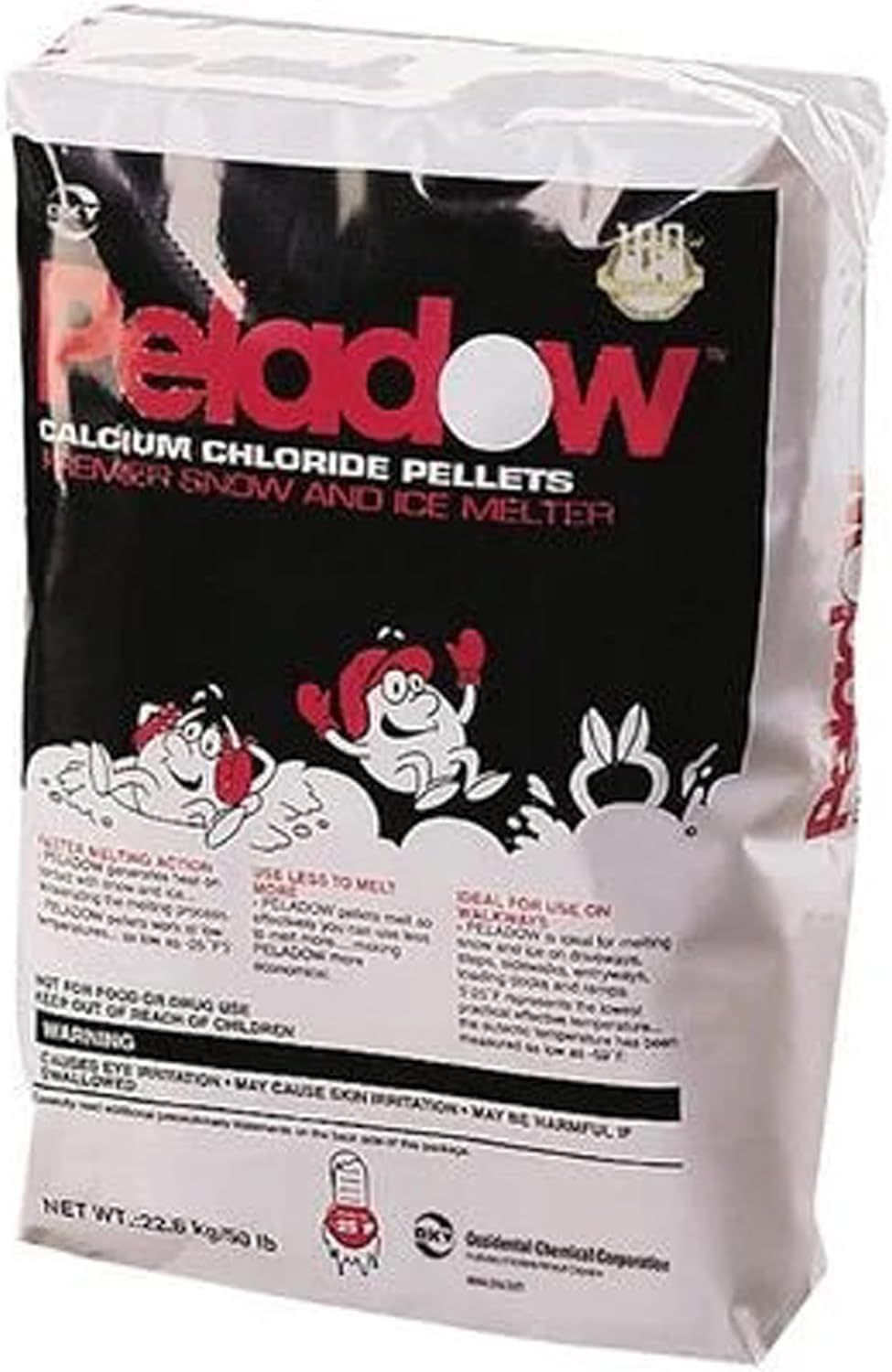 Calcium Chloride Pellets Snow and Ice Melter 50lb., 2 Pack