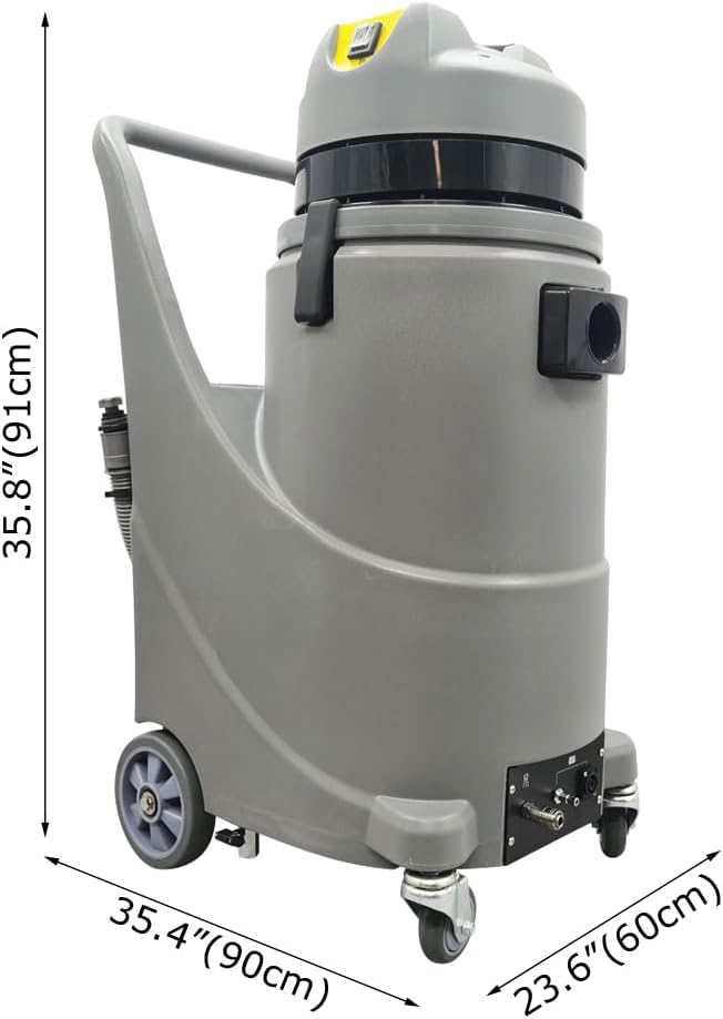 4 in 1 Carpet Extractor Machine 1000W Wet/Dry Spraying Cleaning Machine 7.9Gal Capacity Sofa Grinding Machine for Corridor/Conference Hall/Hotel 110V