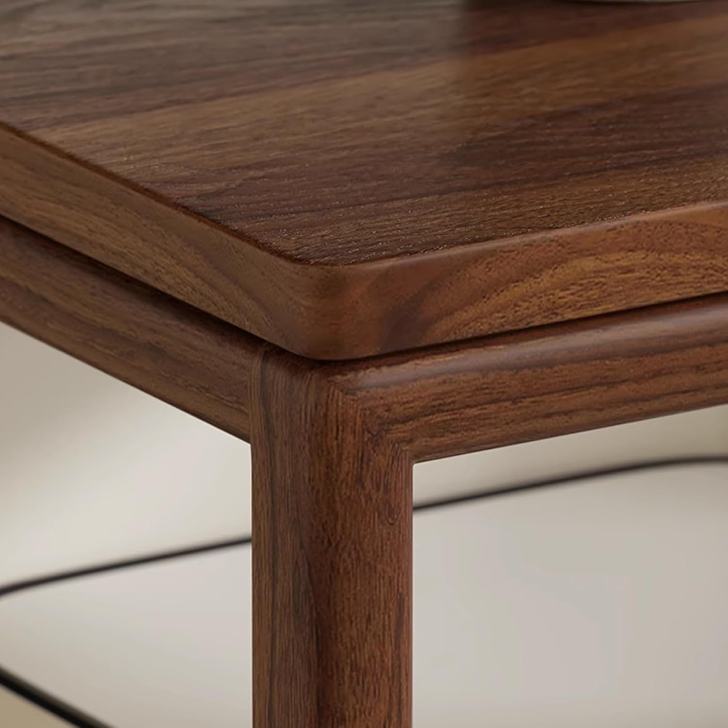 Robot Vacuum Storage Side Table End Table Cabinet Solid Wood Sweeping Robot Storage Cabinet Push-Pull Roller Design for Living Room Kitchen Hallway(Natural)