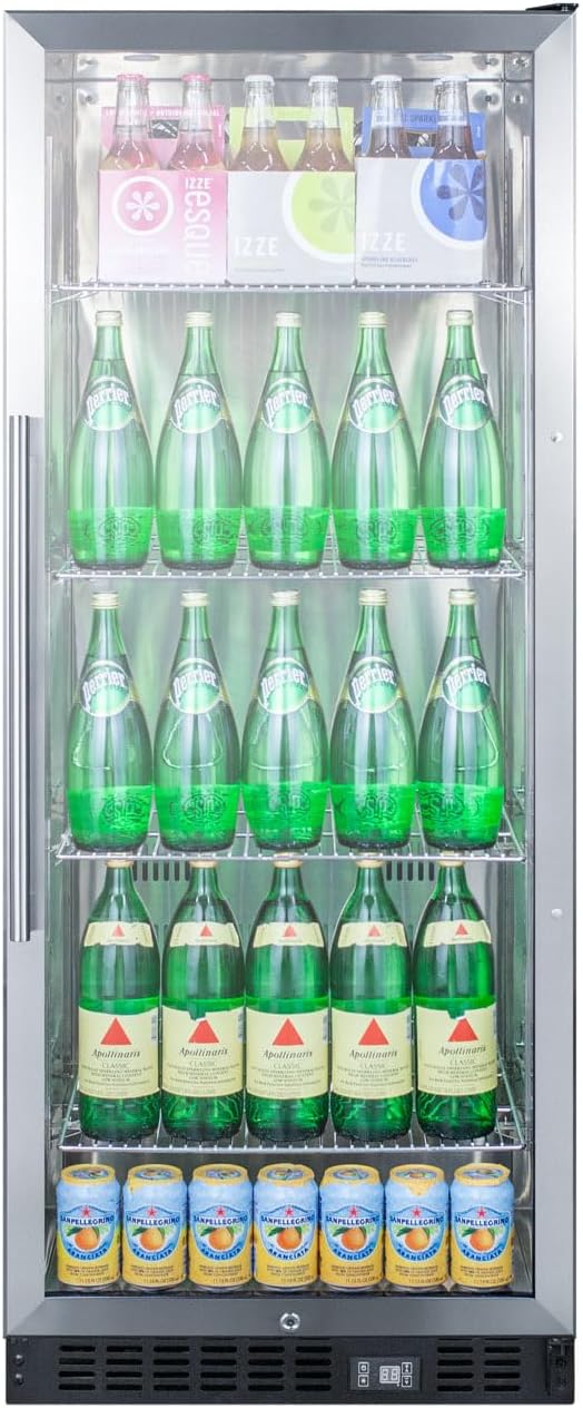 Summit SCR1156CSS Beverage Refrigeration, Glass/Stainless-Steel