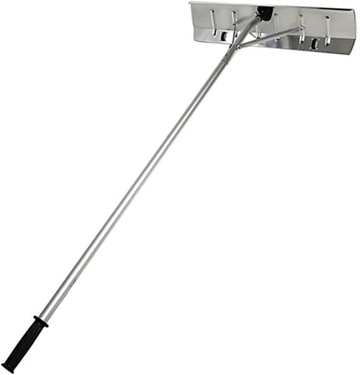 Snow Roof Rake with Wheels Durability Premium Time Saving Aluminum Alloy Snow Removal Tool Cleaning Tool Fit for Rooftop Patio Lawn