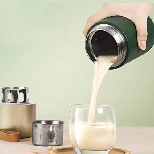 Soymilk Machine Electric Juicer Smoothie Blender Charge Soya-Bean Milk Rice Paste Maker Heat Hreservation(Gray)