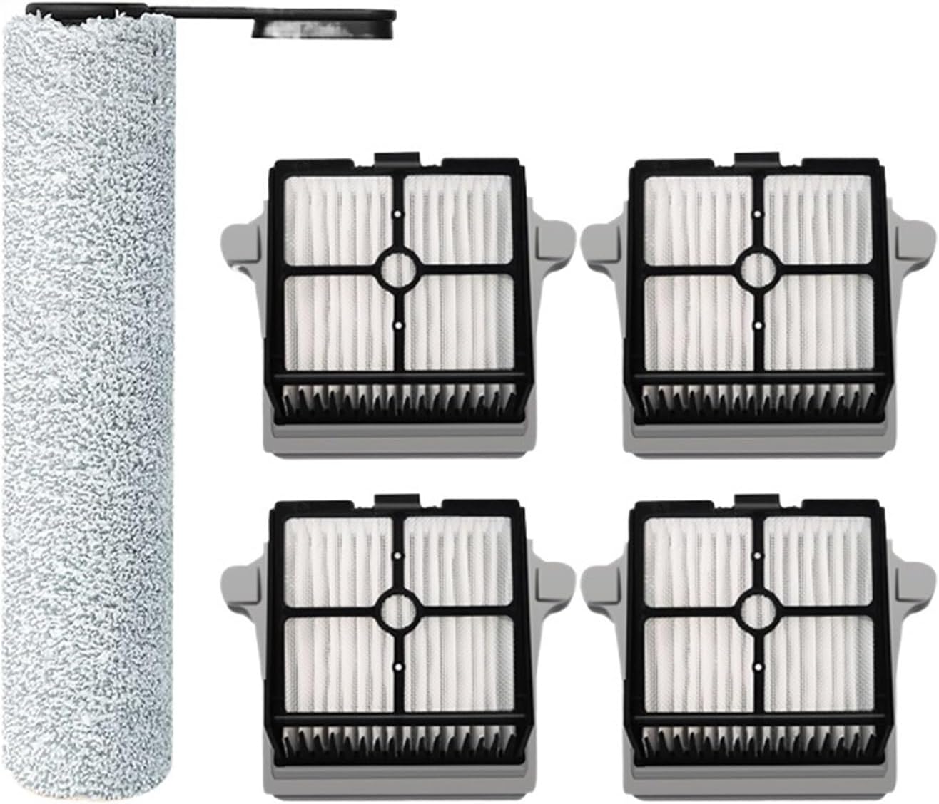 Cordless Vacuum Cleaner Parts Kit,Spare Soft Roller Brush,HEPA Filter,Compatible for Tineco Floor ONE S7 PRO (Color : A)