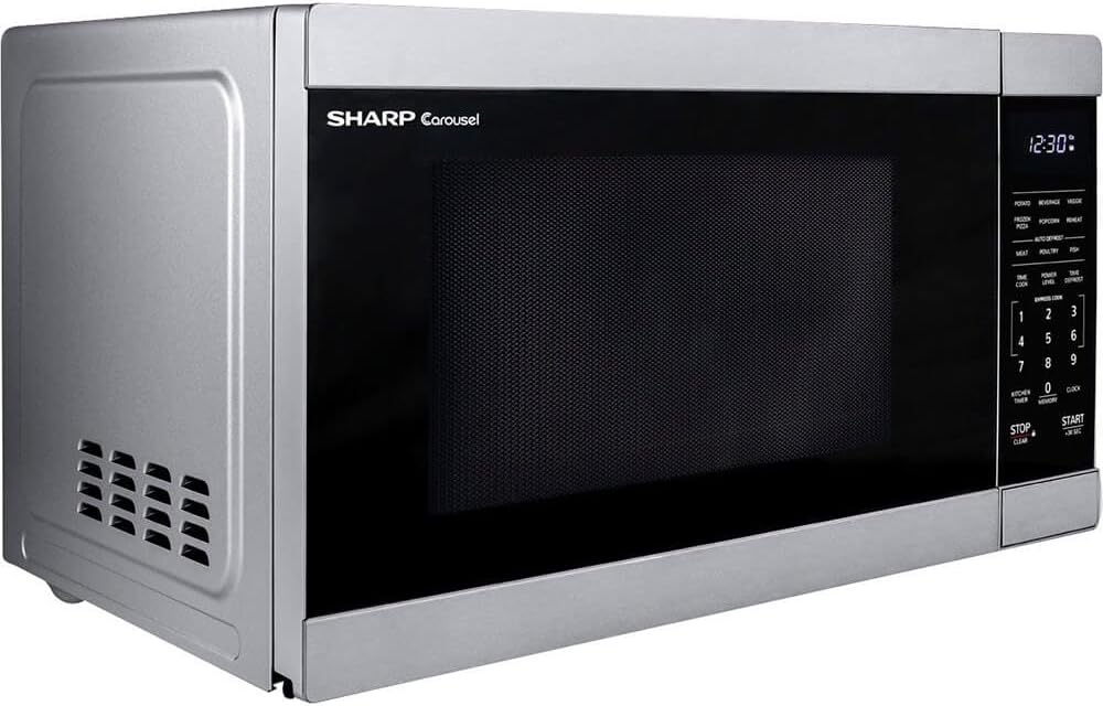 Sharp 1.1 cu. ft. Mid-Size Countertop Microwave Oven (SMC1162HS)