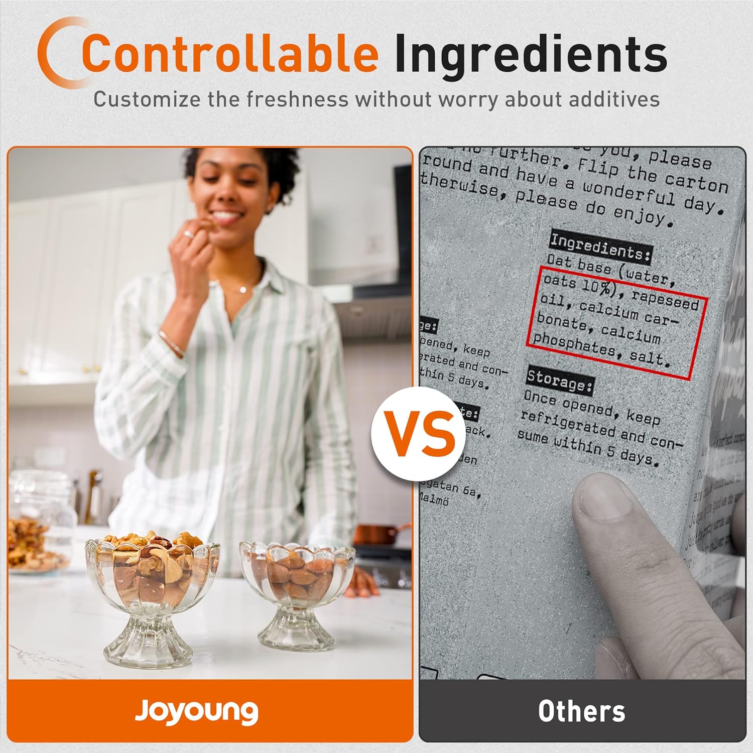 JOYOUNG Blender Fully Automatic, Soy Milk Maker, Glass Blender Cold and Hot with 8 Presets, Self-cleaning, Soup Maker, Almond Milk, Oat Milk, Shakes and Smoothies, Soy Milk. (Brown)