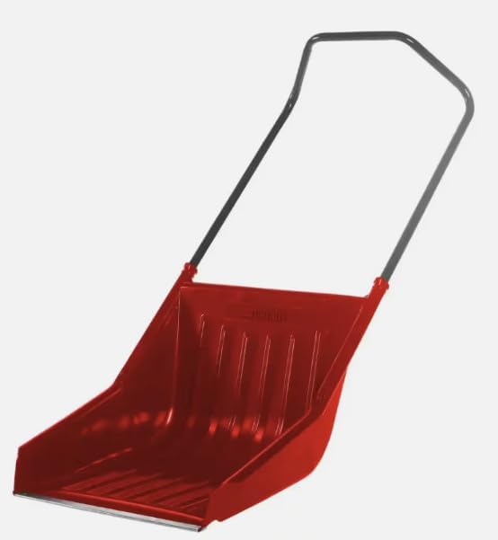 Sleigh Shovel 24in Large High Capacity Poly Blade Ergonomic Handle Move Snow
