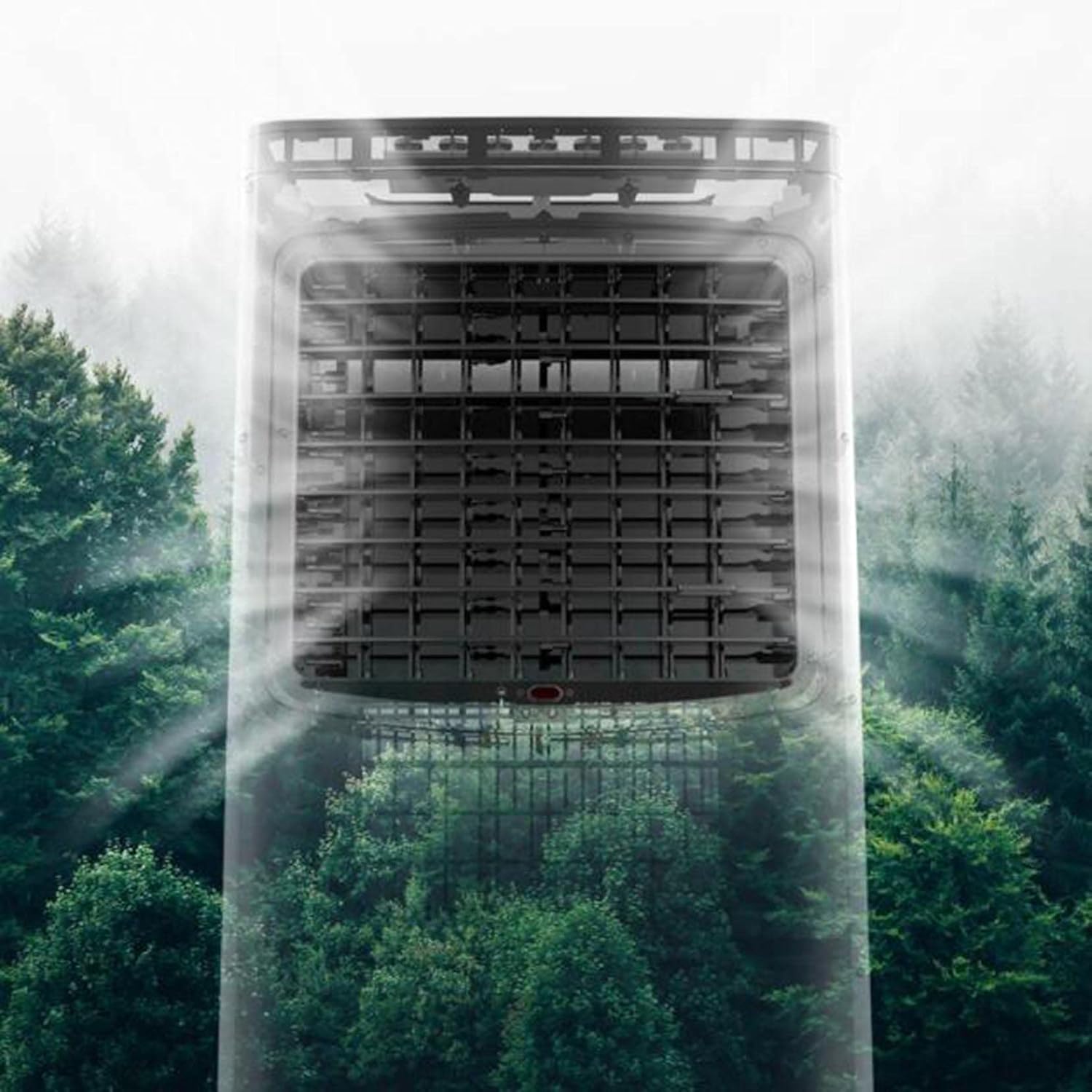 Portable Air Cooler Evaporative Mobile Air Conditioner with Remote Control,Hours,Air Purifier Ioniser,3 Speeds,3 Wind Settings,Cooling & Humidifier Function-White A