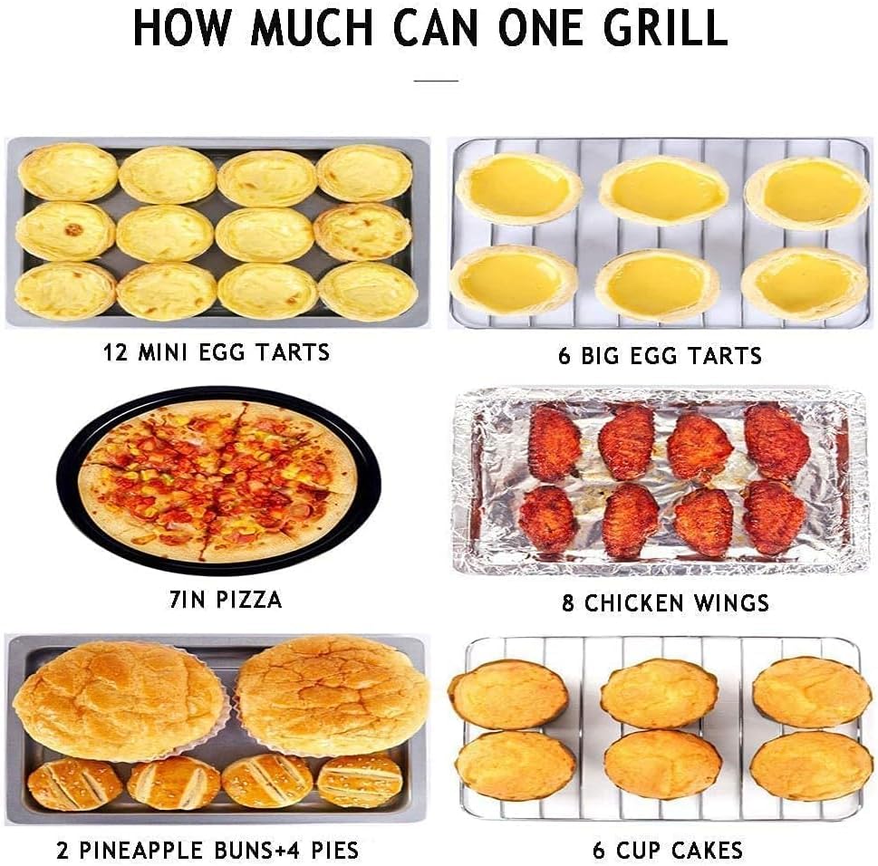 12L Pink Mini Oven Air Fryer - Multi-Function Convection Toaster Oven for Countertop Cooking, Perfect for Baking, Roasting & Air Frying, Space-Saving Design