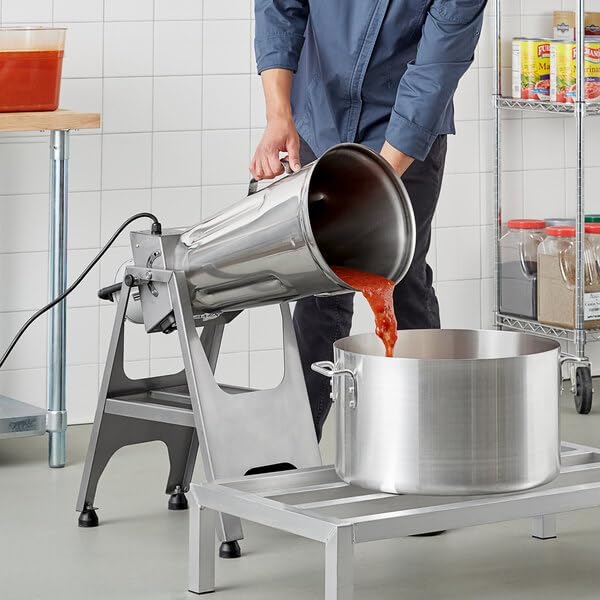 5 Gallon Heavy-Duty Tilting Blender, 110V, 1 hp, Stainless Steel, Commercial Kitchen Equipment