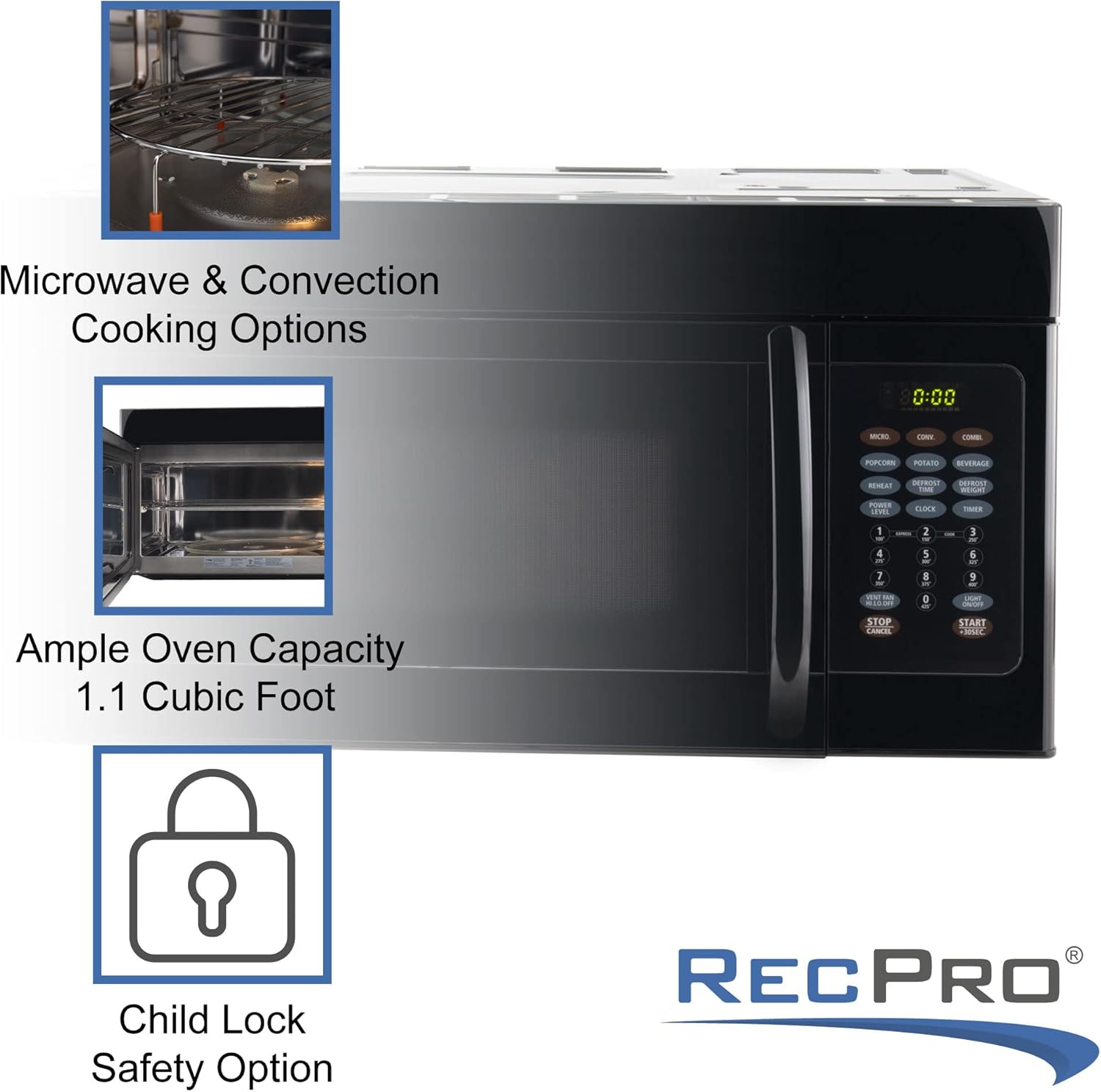 RecPro RV Microwave Over the Range 30