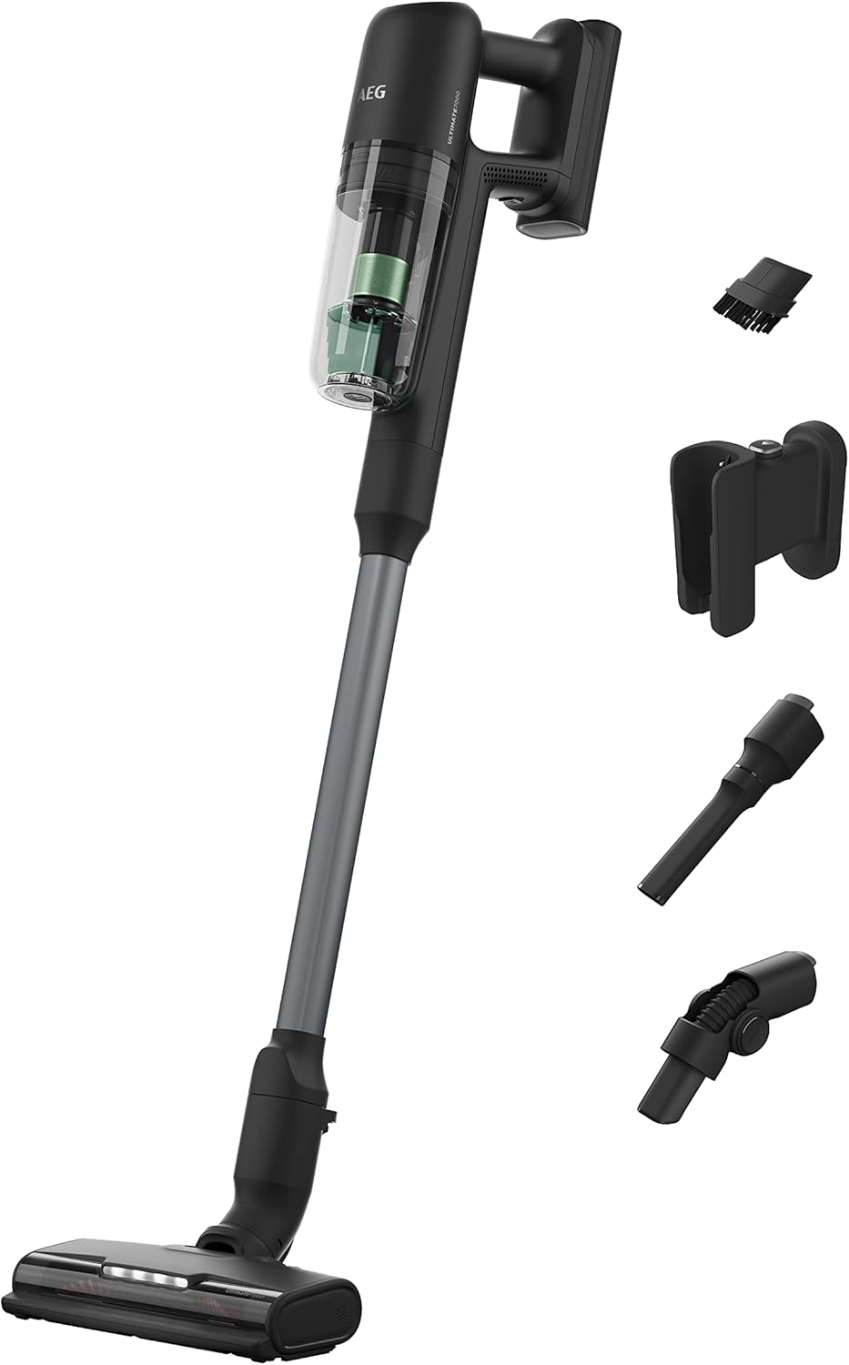 AEG ULTIMATE 7000 ÖKO AP71UB14AM Cordless Vacuum Cleaner/Extra Power/Ultra Light 2.2 kg/ 70% Recycled Material/Up to 40 min. Runtime / 120 m2/5-Stage Filtering/All Floor/Automatic, Matte Black