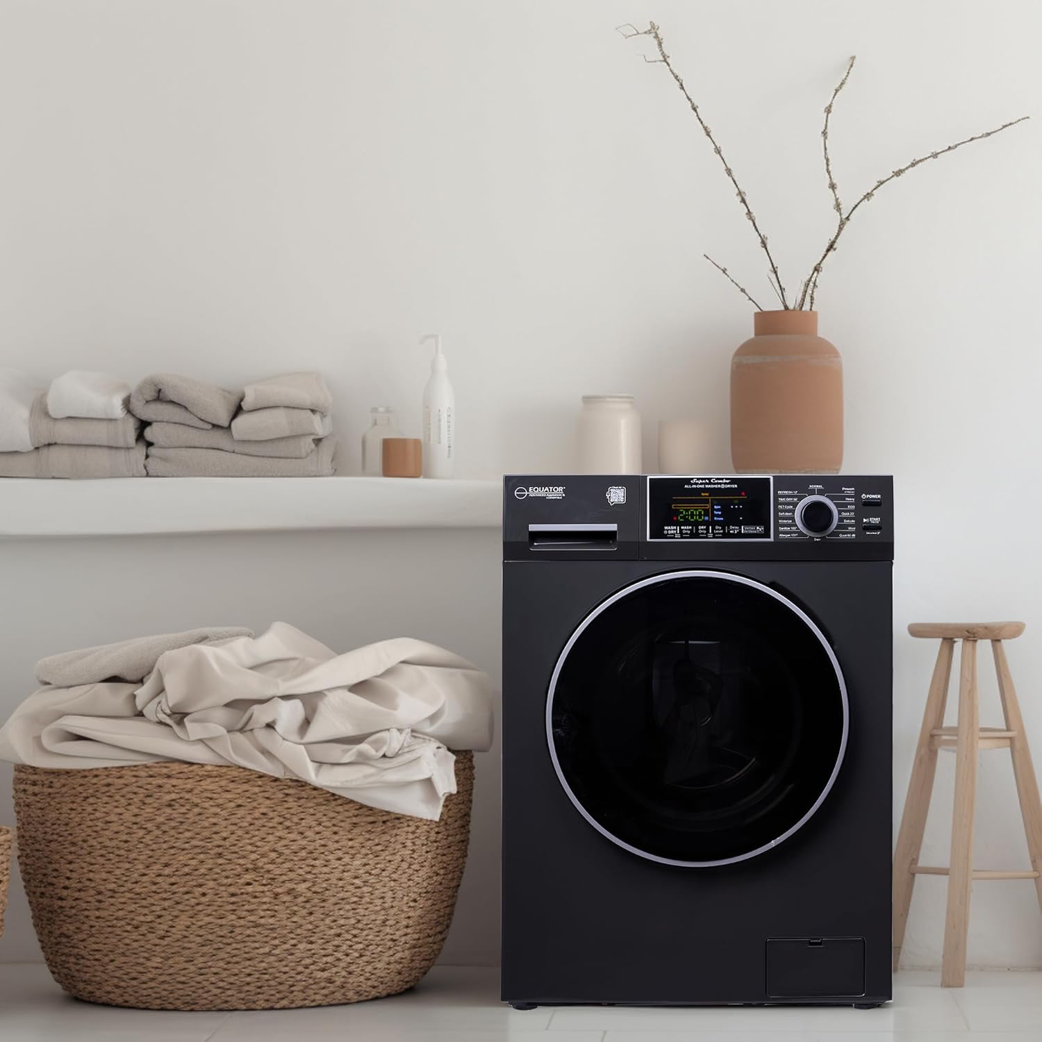 Equator All-In-One VENTED/VENTLESS Washer-Dryer 1.9cf/18lb 1400RPM 110V (Stormy Grey)