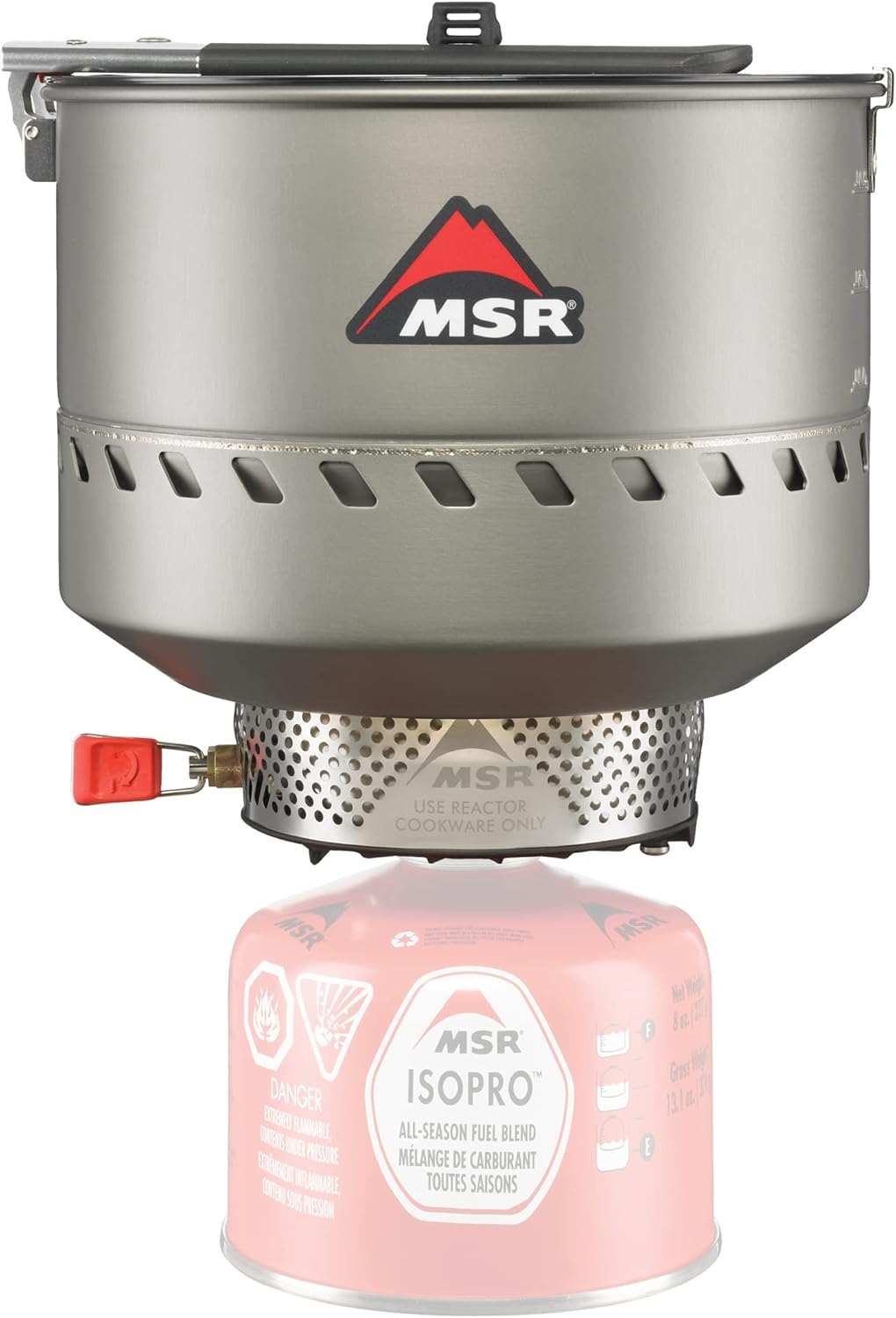 MSR Reactor Windproof Camping and Backpacking Stove System