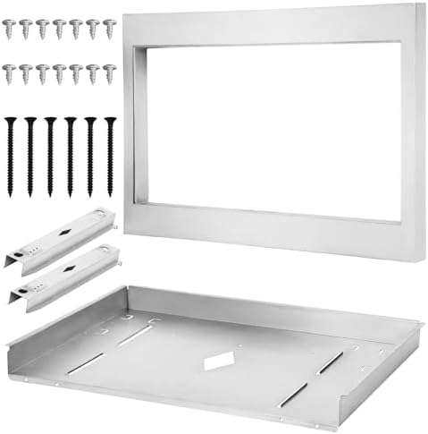 GMTK2768AF Microwave Trim Kit in Stainless Steel Compatible with Frigidaire Gallery Built-in Microwave Model GMBS3068AF, 27 Inch Trim Kit Certified by UL & cUL for a Stylish Built-in Look