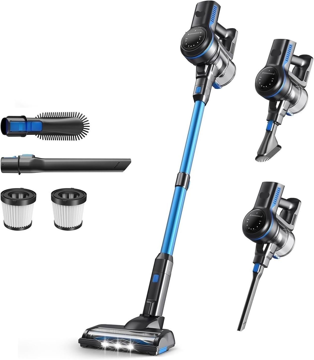 S7P Cordless Vacuum Cleaner | Compatible With INSE S7P, 6-in-1 Stick Design | Up To 45mins Runtime | For Hardwood Floor, Home & Car​(S7P Purple,AU)