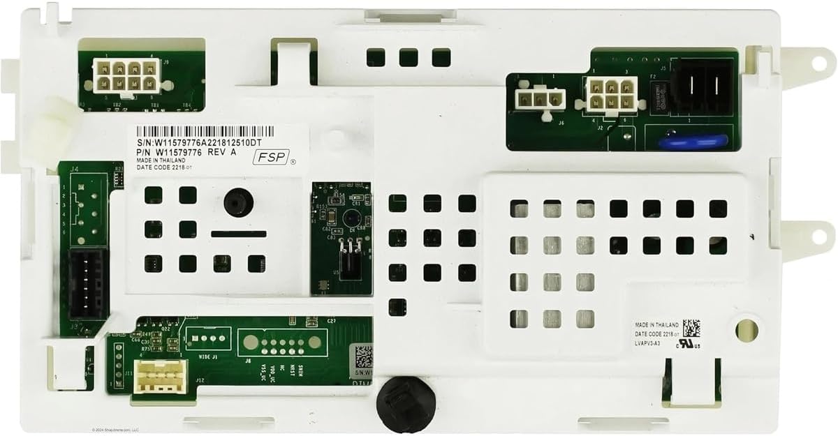 W11579776 for Whirlpool Stacked Washer Dryer Laundry Center Dryer Control Board WET4027HW0 WET4027HW1 WET4027HW2 WETLV27HW0 WETLV27HW1 WETLV27HW2