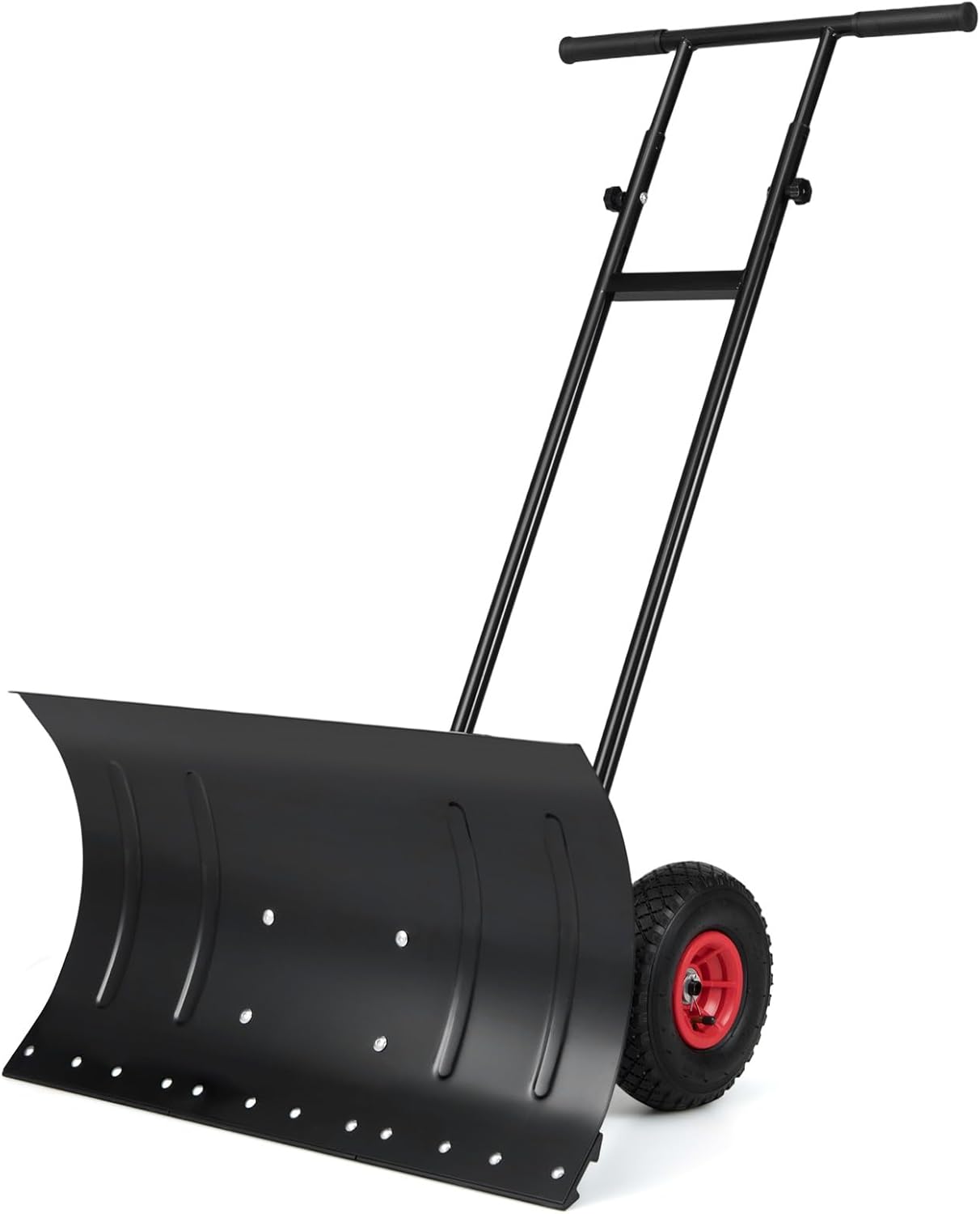 Goplus Snow Shovel for Driveway, Ergonomic Snow Pusher w/ 29