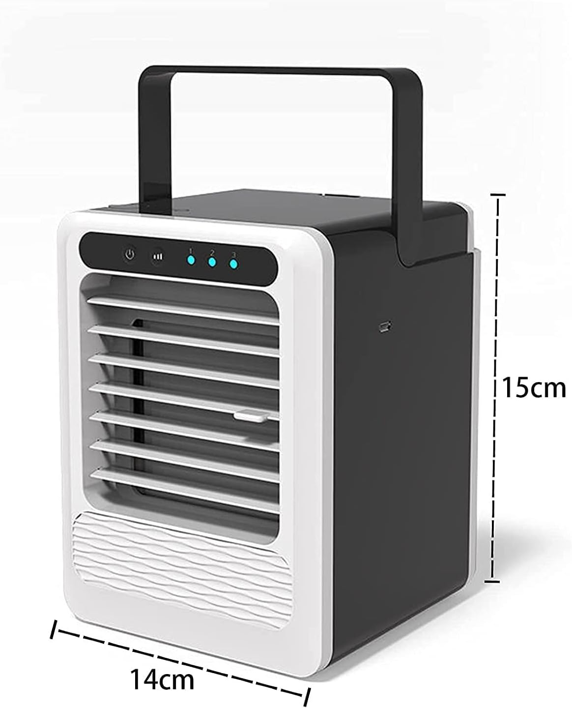 Portable Air Conditioner Cooling Fan 3 Speeds Mini Personal Air Cooler Evaporative USB Desktop Fan for Room Home Office